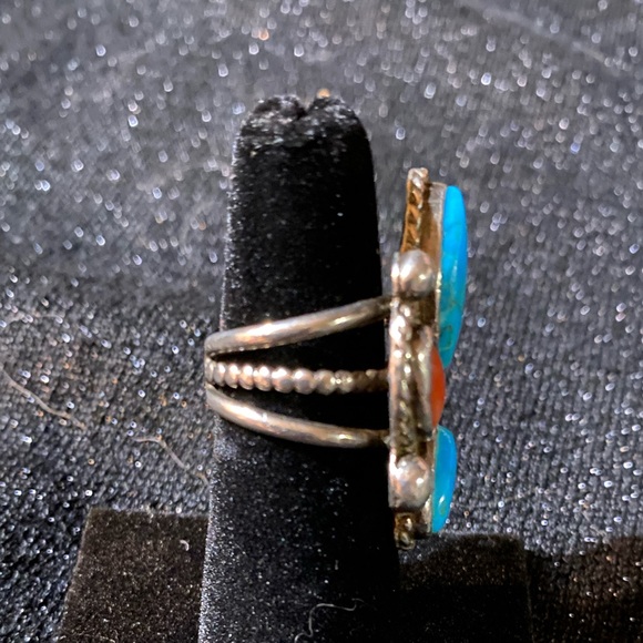 Turquoise / Coral Ring I bought in the 70’s - Picture 2 of 8